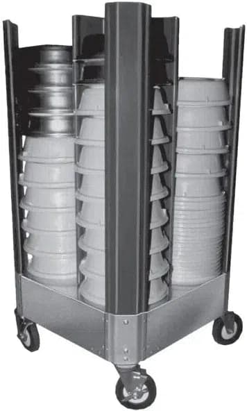 Cres Cor - Plate Cover Dolly with Four Dividers - 50110480B (Pre-Order Now, ETA 4-6 Weeks)