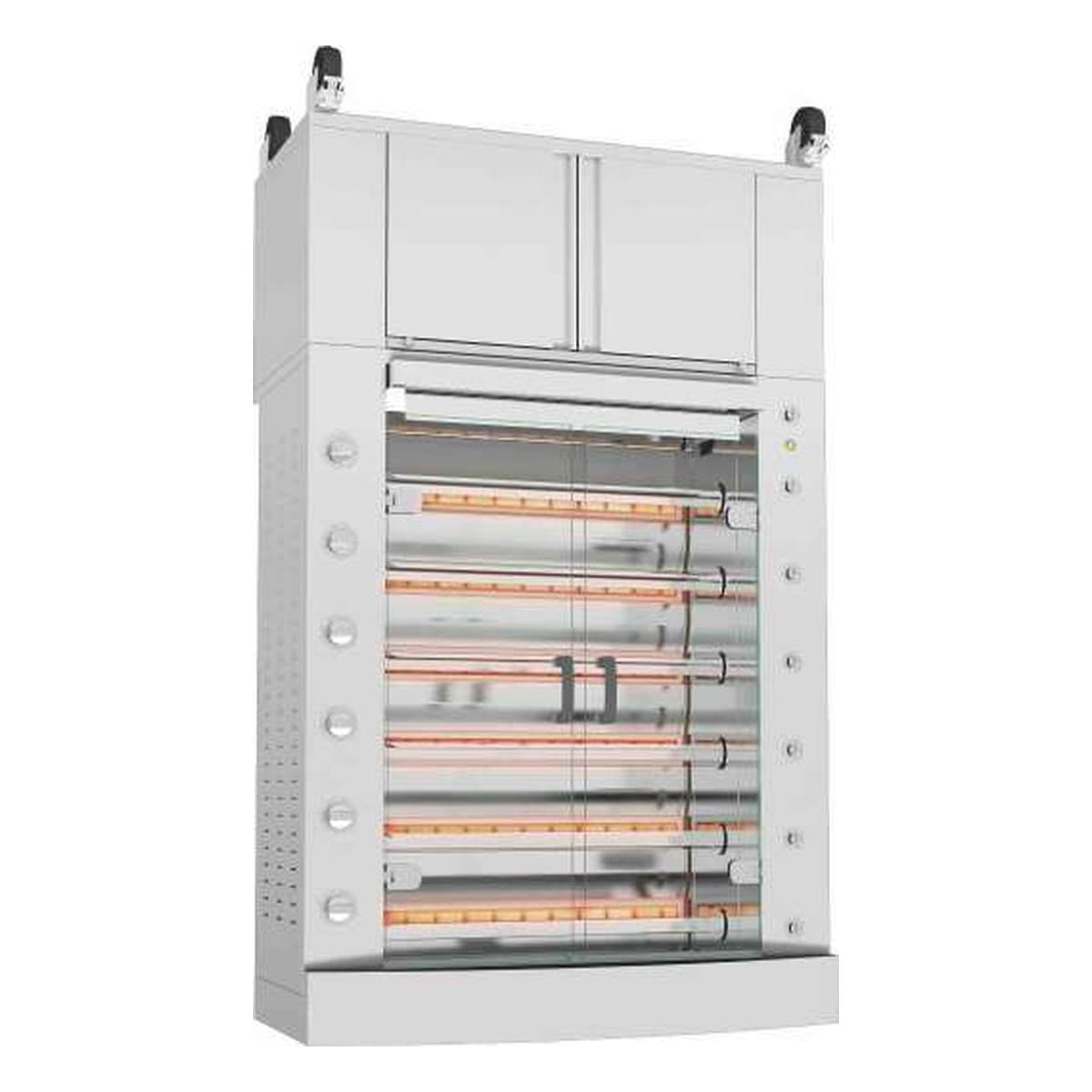 Rotisol – Performance Infrared Rotisserie Oven, gas, floor model, 45-1/8"W, (8) stainless steel V-sh – 1160.8PIG