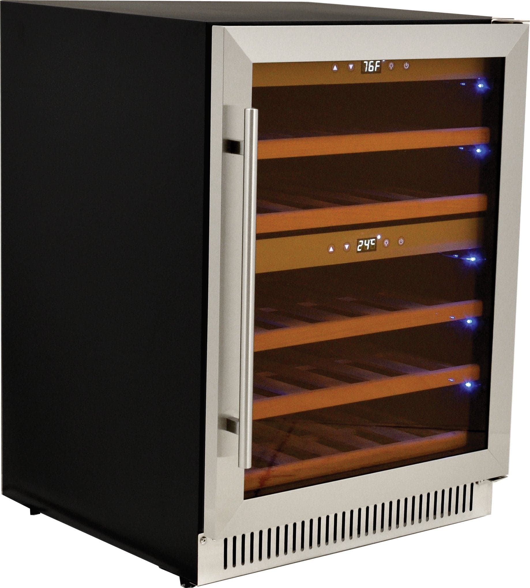 Vinovero 23" Dual Zone Wine Cooler with 40 Bottle Capacity and Stainless Steel Door