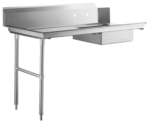 72″ Left Side Soiled Dish Table with Sink