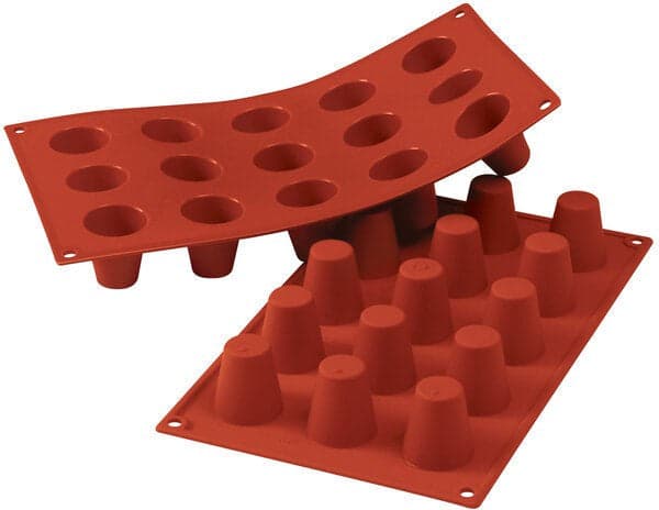 Silikomart – Silicone 15 Compartment Small Baba Baking Mold – SF019