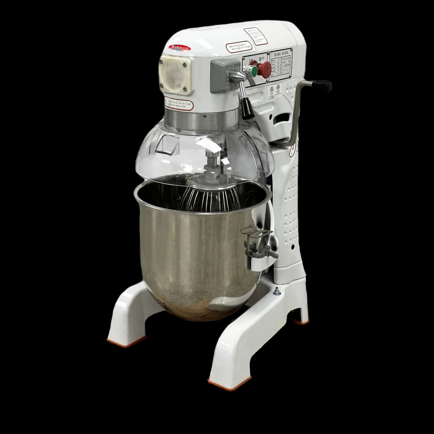 BakeMax BMPME30 Floor Model Economy 30-Quart 3-Speed Gear Driven Planetary Mixer