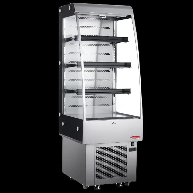 BakeMax BMGG024 Floor Model 24 Inch Wide Grab and Go Refrigerated Display Merchandiser