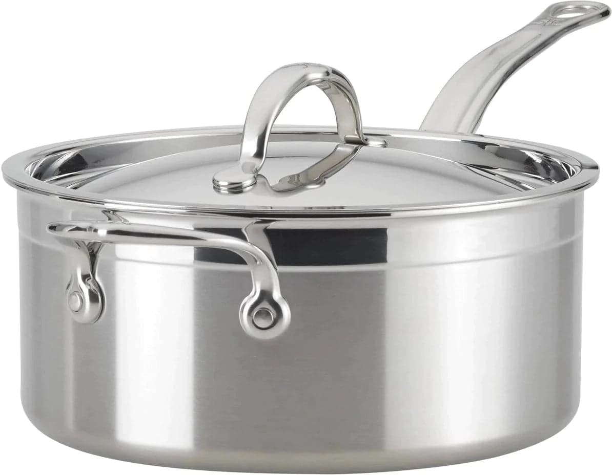 Hestan – 4 QT ProBond Stainless Steel Covered Saucepan – 31566