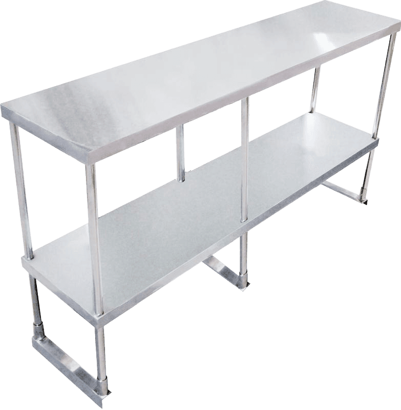 72" Stainless Steel Double Deck Overshelf