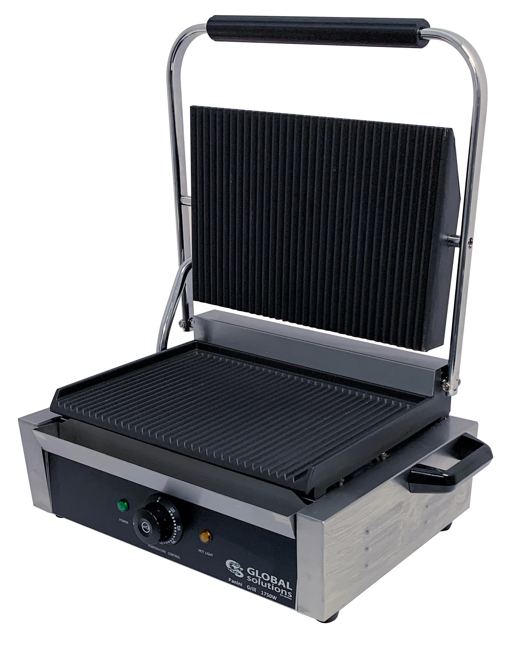 Global Solutions – Panini/Sandwich Grill w/ Grooved Plates – GS1621