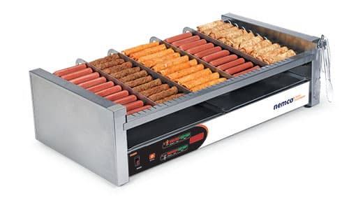 Nemco – 30 Hot Dog Digital Slanted Roller Grill w/ Nonstick Coating – 8230SX-SLT