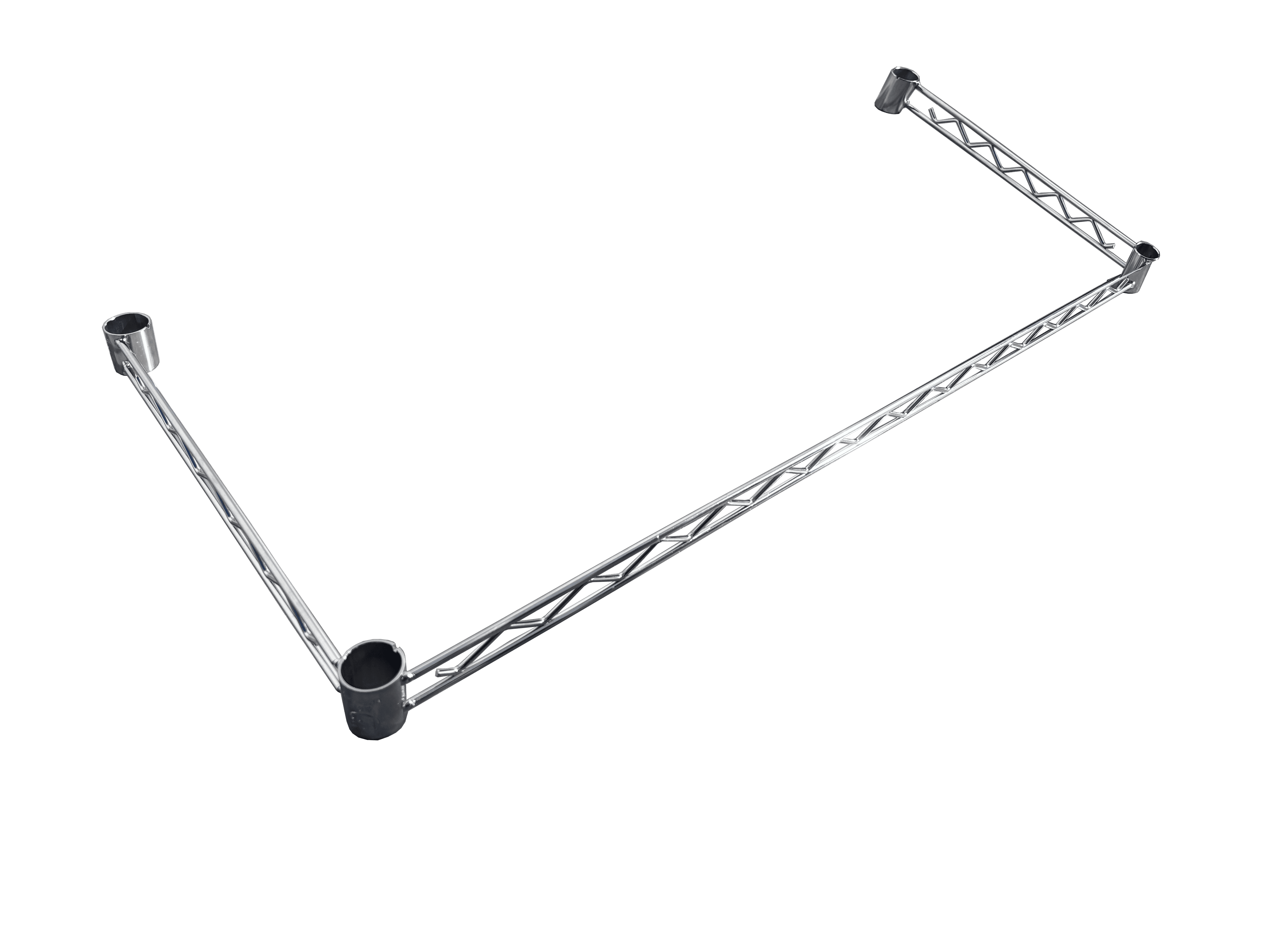 3 Sided Chrome Shelving Frame 24" x 60"