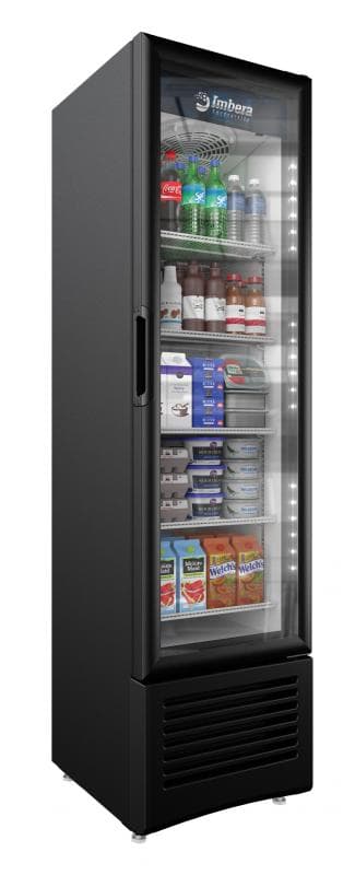 Imbera 19″ One (1) Glass Door Refrigerator, 7.7 cu.ft. (218 L), Black