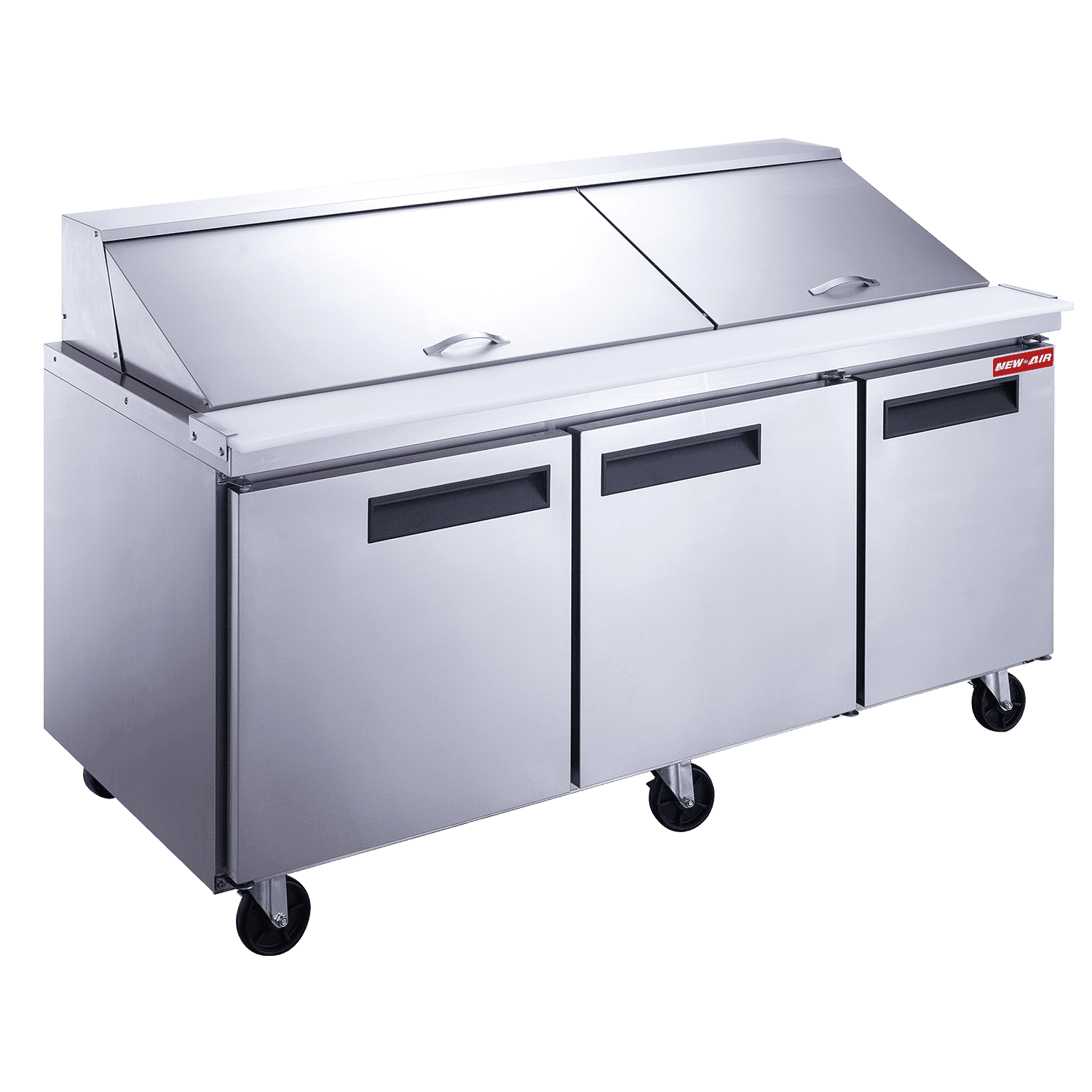 New Air NPT-072-MSA 72″ 3-Door Mega Top Salad/ Sandwich Prep Table