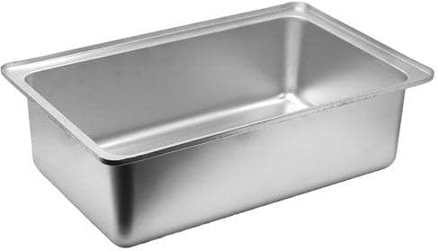 Full-Size Stainless Steel Spillage Water Pan 6″ Depth Upright Standing Edge