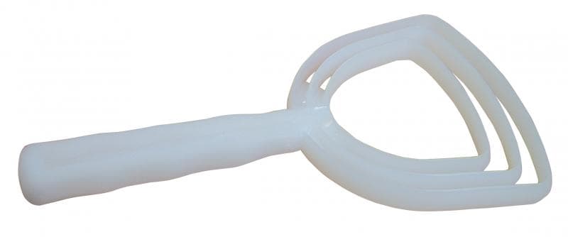 White Square Polyethylene Meat Scraper