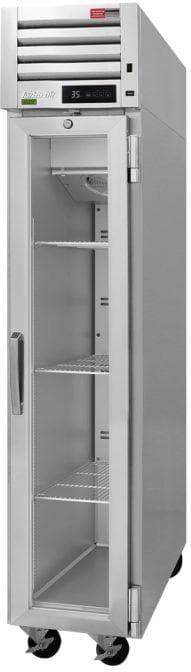 Turbo Air - PRO Series 17.75" Silver Reach in One Glass Door Freezer with 3 Shelves - PRO-15R-G-N (ETA 5-6 Weeks)