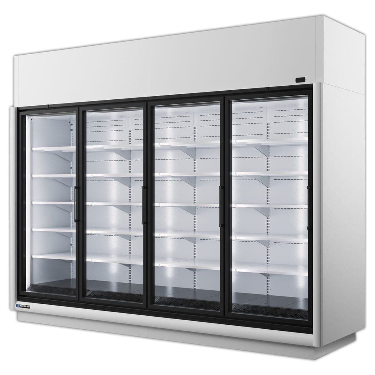 Master-Bilt – 3-Door Semi-Self-Contained Endless Glass-Door Merchandiser - Low Temp – BEL-3-30SC