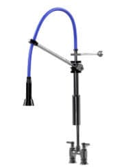 HIMI Products – Instinct Pre-Rinse Faucet Mini Unit with 36″ Hose, Wall Mount Bracket & 4″ Deck Mount Base Faucet – IF7000-4D