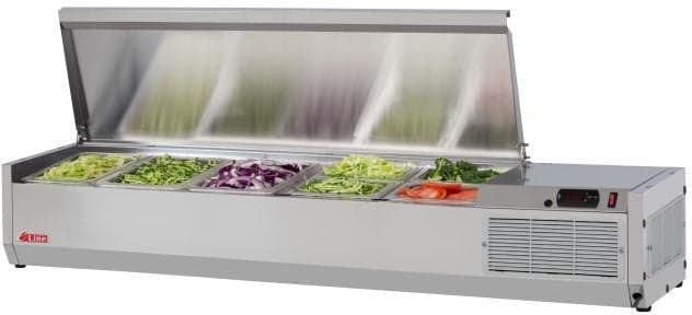 Turbo Air – E-Line 48″ Stainless Steel Refrigerated Countertop Salad Prep Table – CTST-1200-N (ETA 5-6 Weeks)