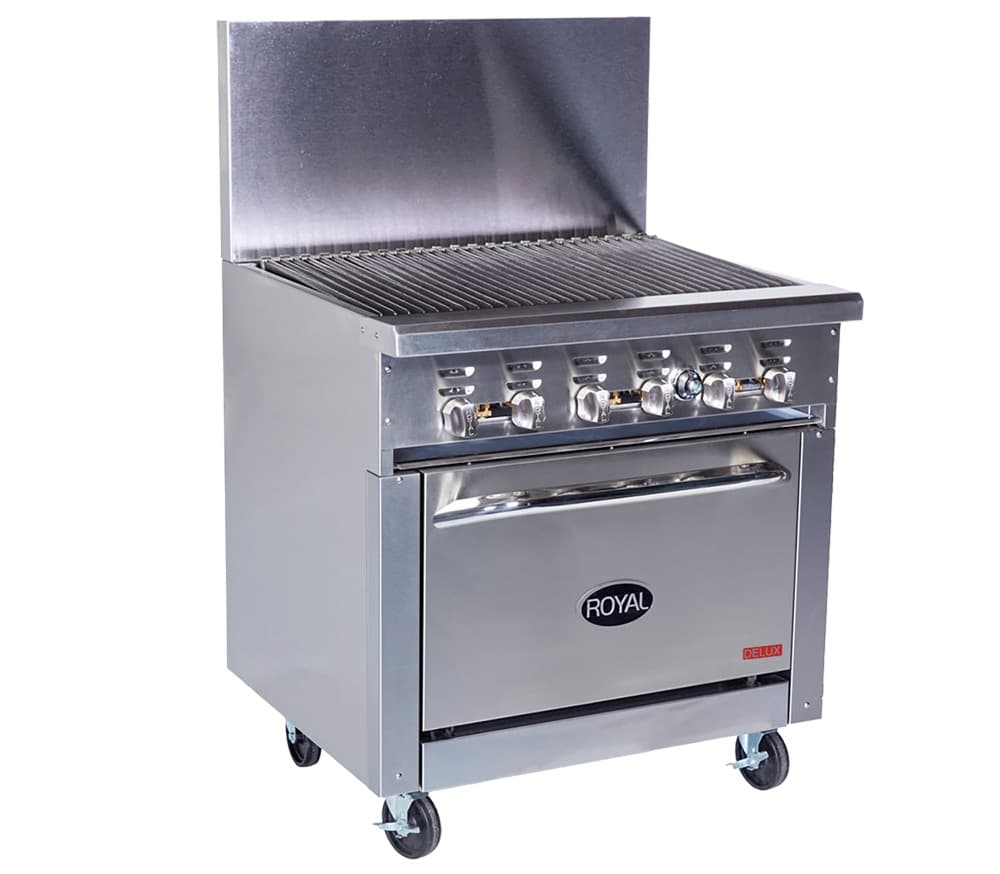 Royal – Delux Stainless Steel 24″ Wide Radiant Broiler With Storage Base – RDR-24RB-XB
