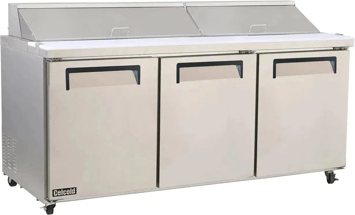 Celcold – 72″ Commercial Refrigerated Sandwich/Salad Prep Table – CSP7218