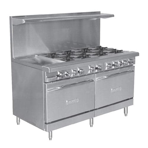 Royal RR-6G24 60″ Natural Gas Range With 24″ Griddle