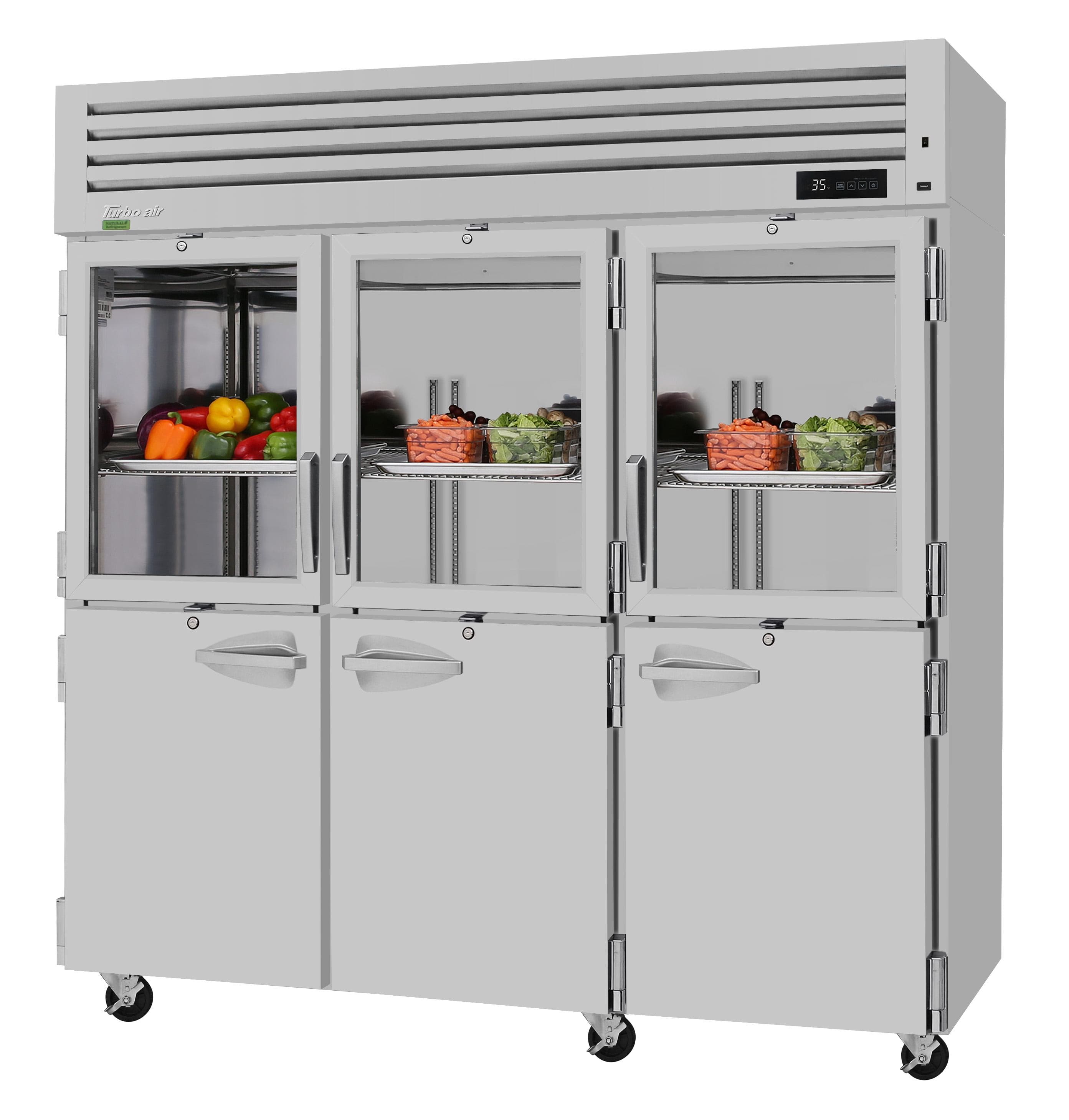 Turbo Air – PRO Series Refrigerator, 77-3/4″ Wide – PRO-77R-GSH-N