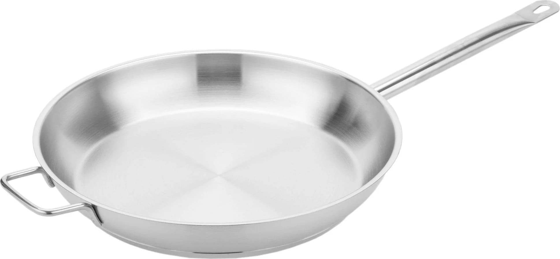 14" Stainless Steel Fry Pan with Help Handle