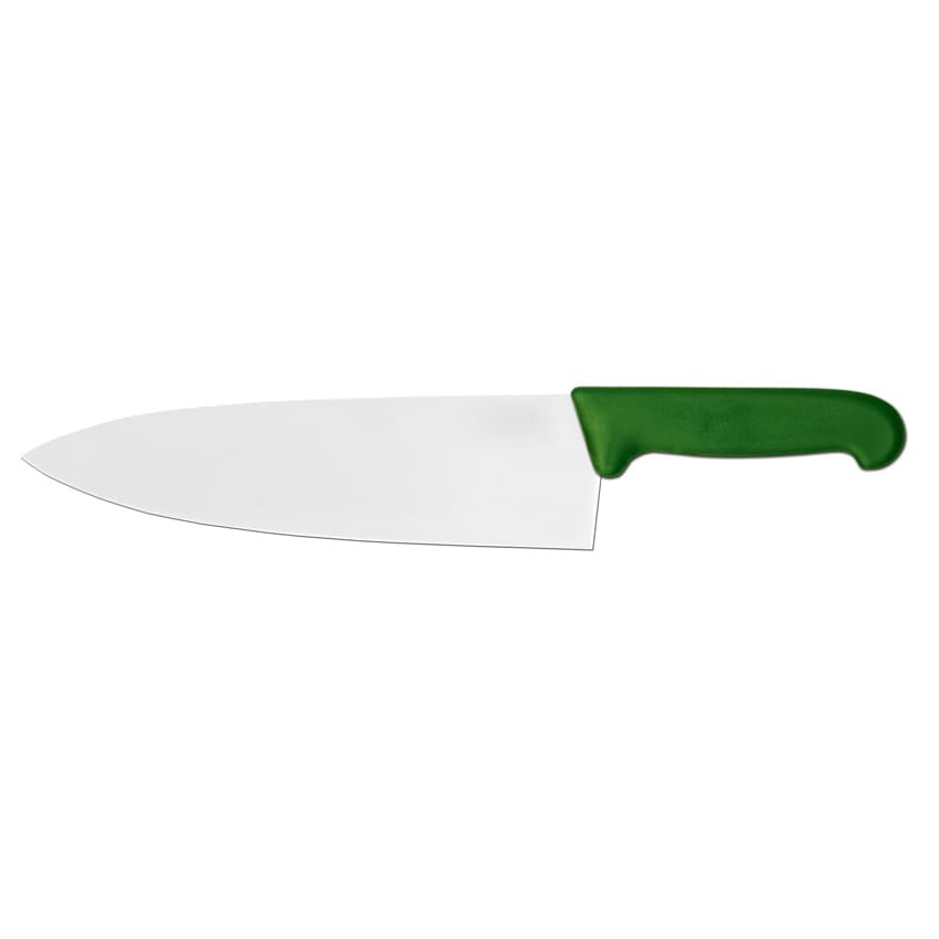 10" Medium Cook Knife with Green Super Fiber Handle