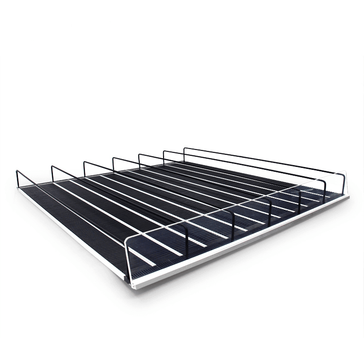 Adjustable Gravity Feed Roller Shelf for Display Refrigerators - 18 9/10" x 17 1/2"