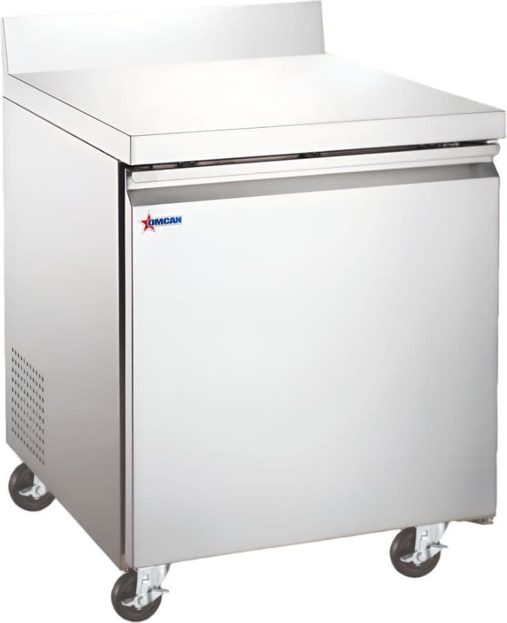 27″ One (1) Door Worktop Freezer with Backsplash, 5 cu.ft. (154L), Stainless Steel