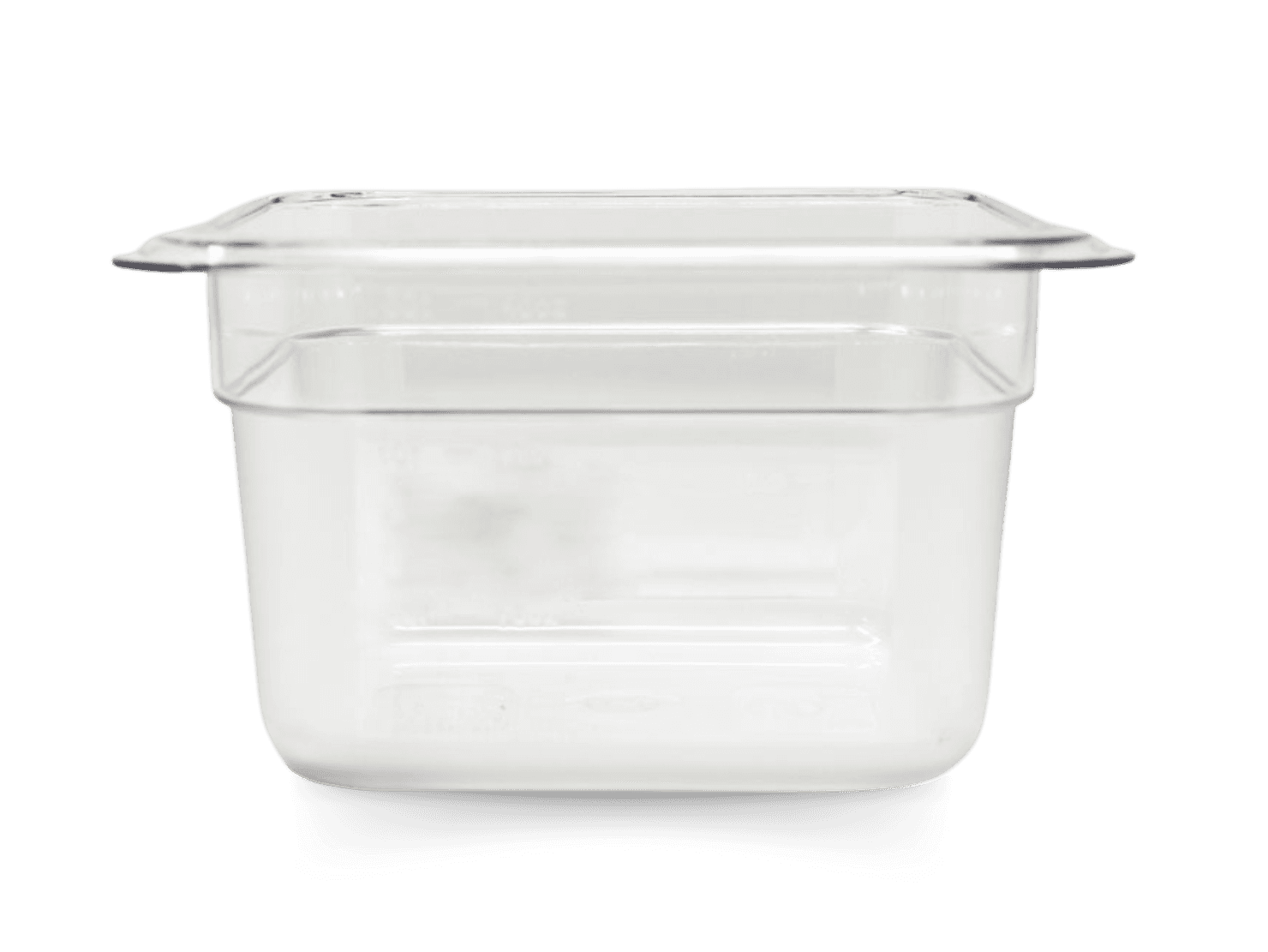 GN 1/6 Sixth-size Polycarbonate Clear Food Pan, 4″ Deep