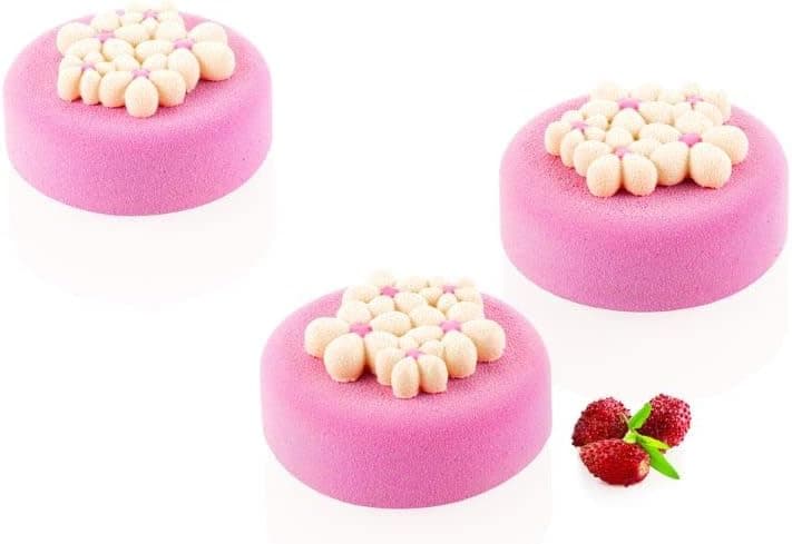Silikomart – 1.77" Dessert-Top Silicone Baking Mold with 15 Cavities – FLORA 7