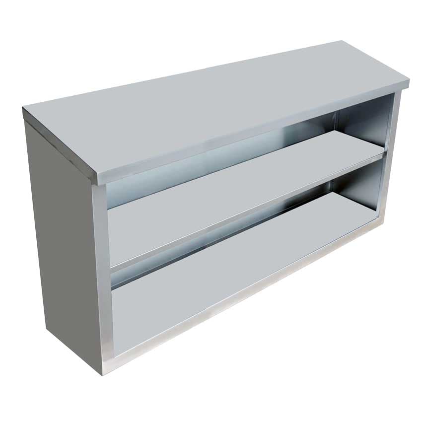 15″ x 48″ x 32.5″ Stainless Steel Open Wall Cabinet