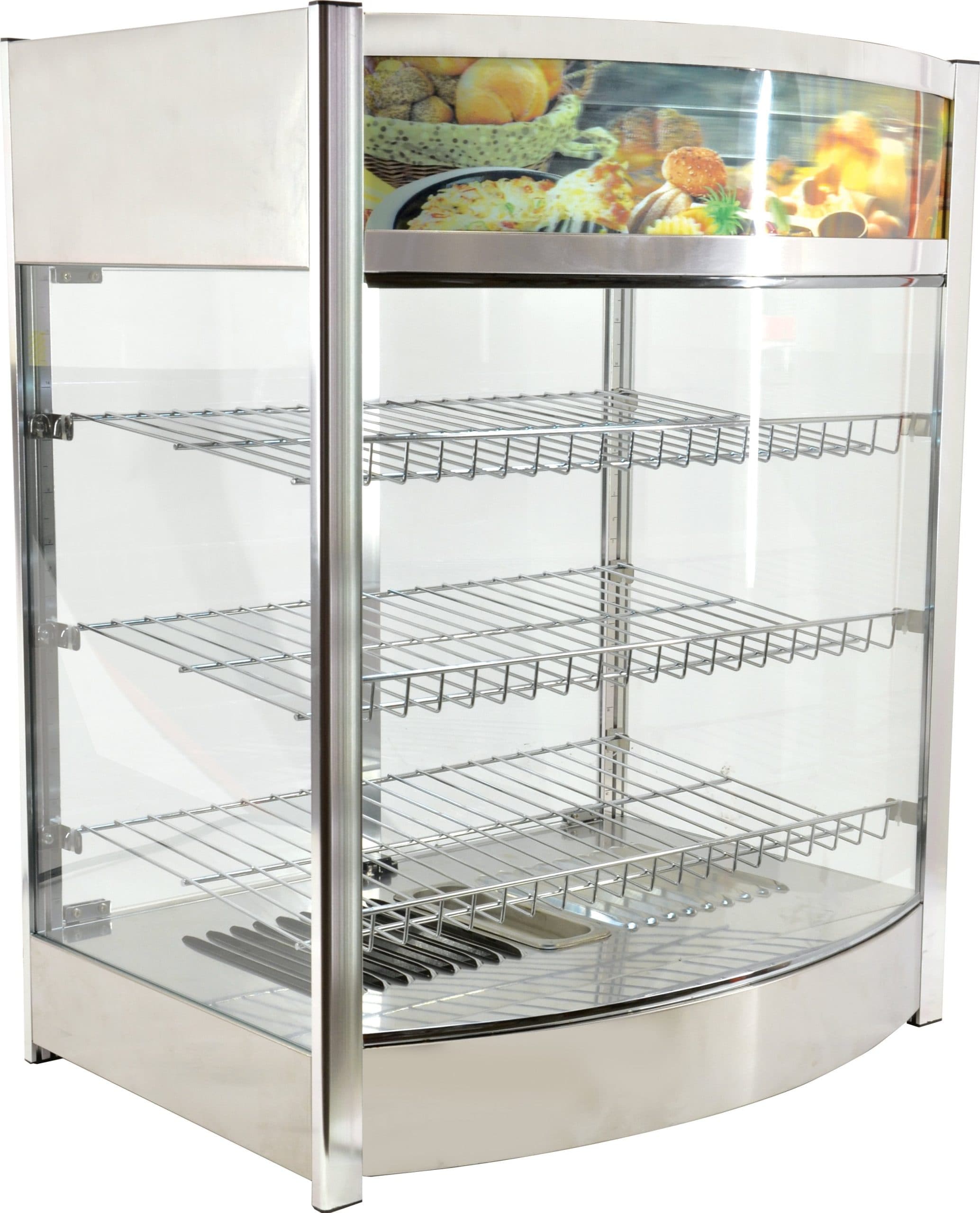 26" Display Warmer, 3 Shelves, Back Doors, Full-Service, 4.8 cu.ft. (137 L) Capacity