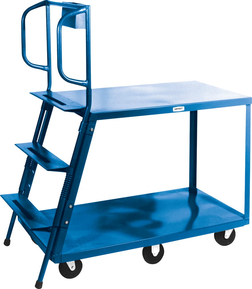 Winholt – 24″ x 50″ Ladder Truck Welded Blue Steel With Rubber Wheel – LT-2