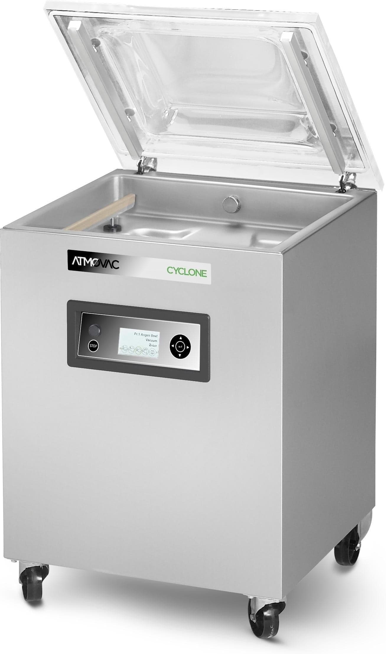 Eurodib CYCLONE203D Vacuum Packaging Machine with 2 20.5″ Seal Bar and 75 m³h Pump Speed, 3 Phases