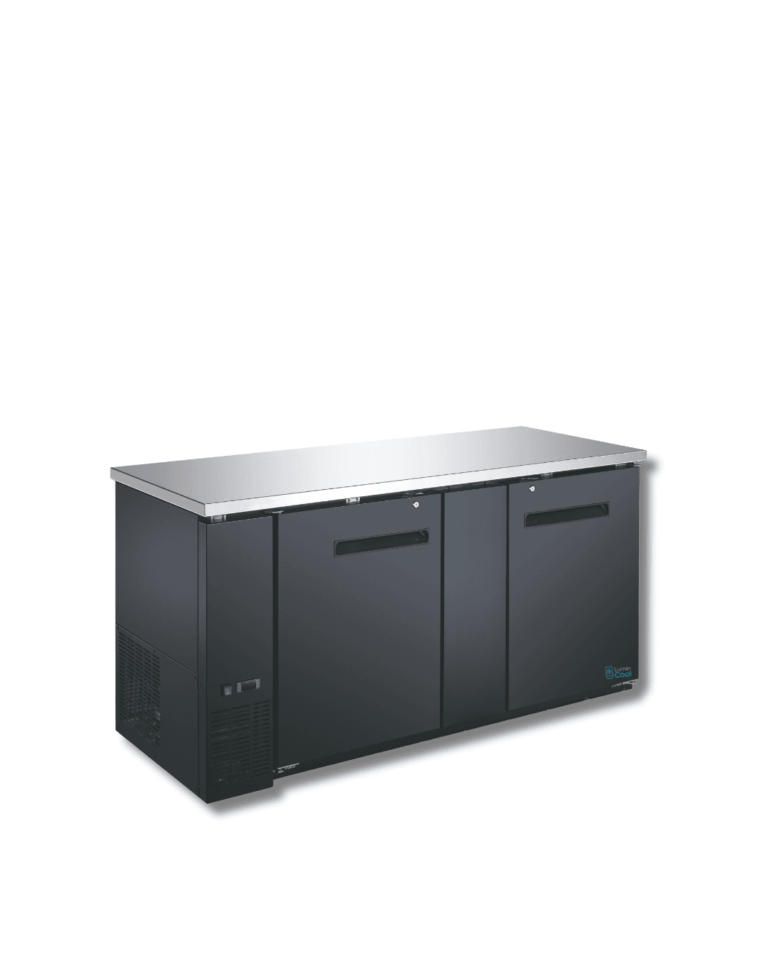 LUMIN COOL BC61-24-SOLID Back Bar Cooler, Solid Doors, 24" Deep