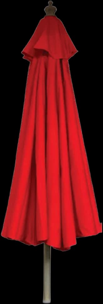 ATS Outdoor Fabric Umbrella with Weighted Base, Red
