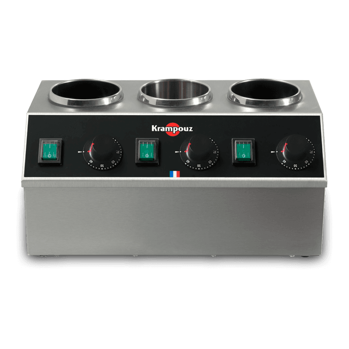 Krampouz – Triple Tank Chocolate/Sauce Warmer – BECID3AS