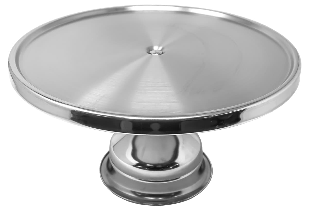 13″ Stainless Steel Cake / Pizza Stand with Mirror Finish