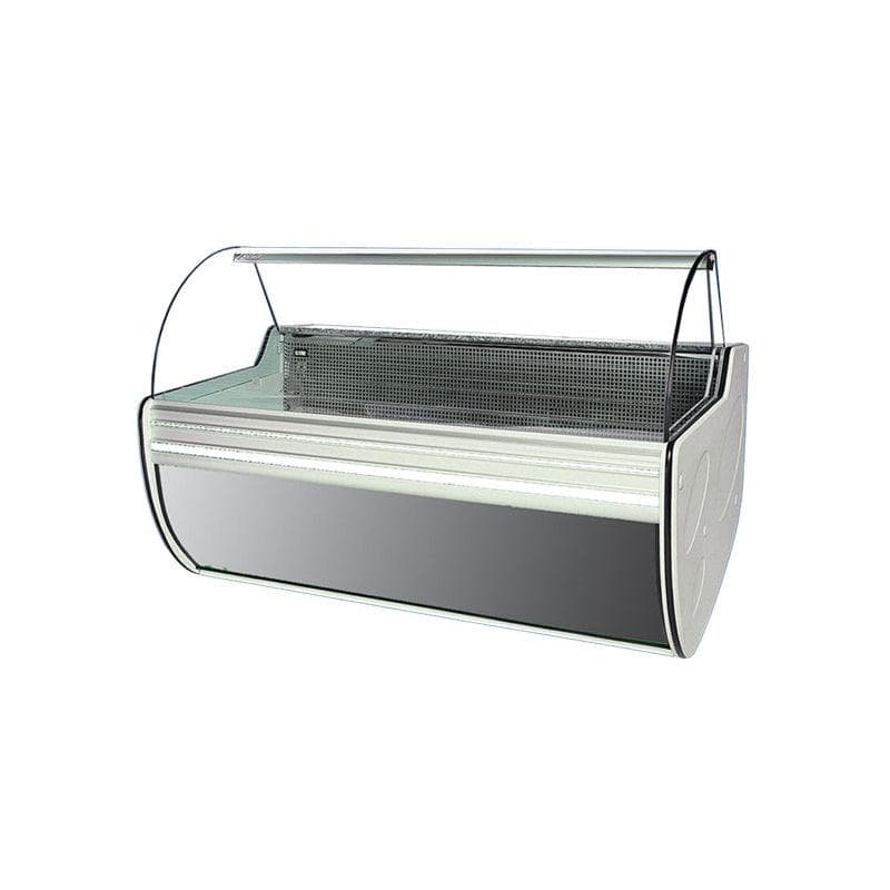 Atlanta W-24 SGSN 96″ Stainless Steel Curved Glass Display Case