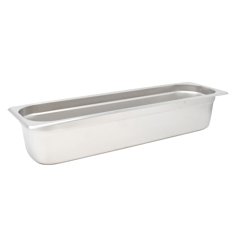 GN 1/2 Half-Size Long Anti-Jam Stainless Steel Steam Table Pan – 4″ Deep