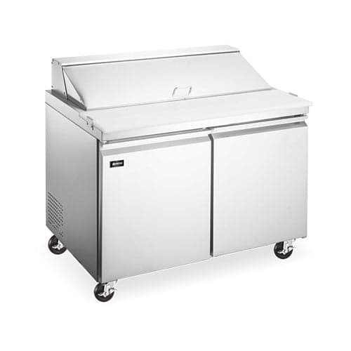 Omcan Two (2) Door Mega Top Refrigerated Prep Table, . ( ), Stainless Steel