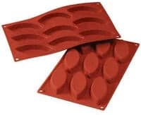 Silikomart – Silicone 9 Compartment Big Boat Baking Mold – SF039