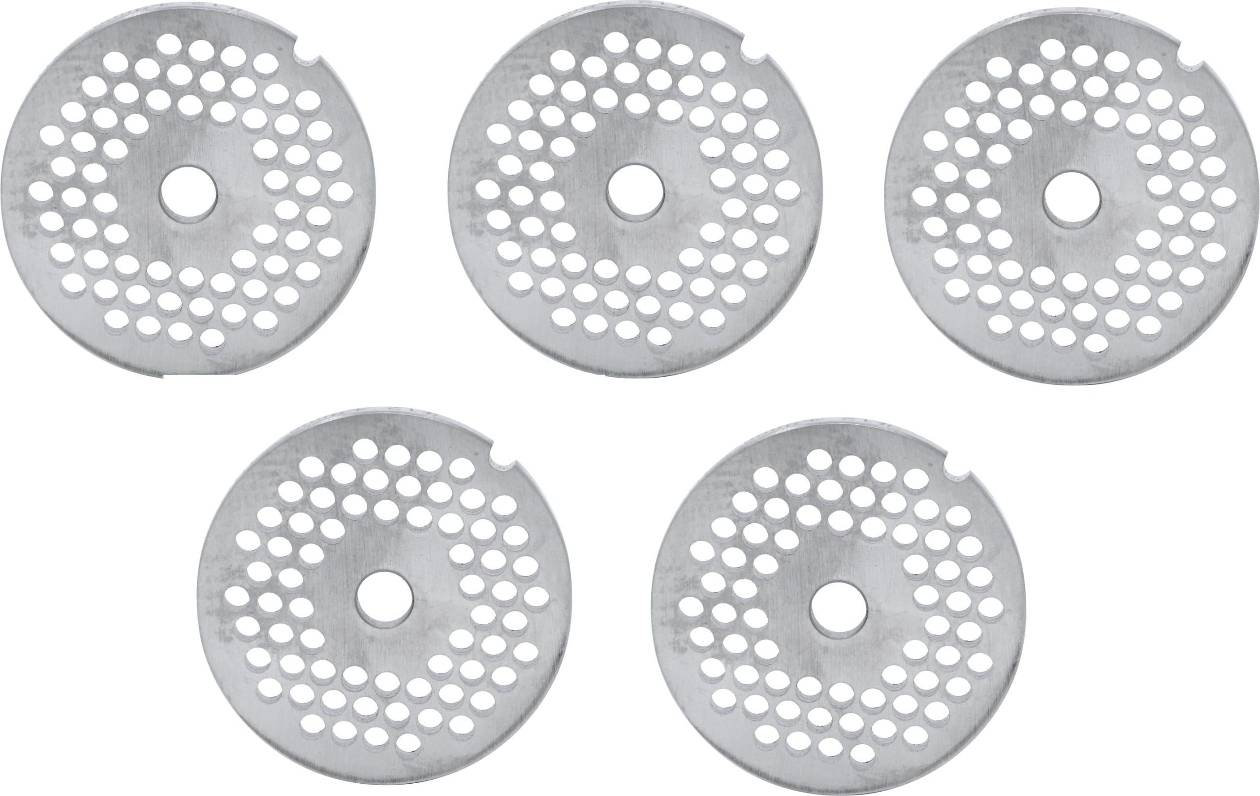 European Style #12 stainless steel plate, hubless, 4.8mm (3/16″) – one notch/ round