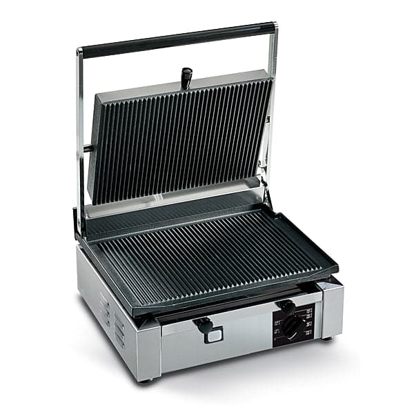 Eurodib CORT-L 14″ Single With Grooved Top and Smooth Bottom Plate Sandwich Grill