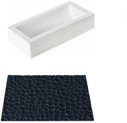 Silikomart – 9.8" x 3.5" x 2.7" Silicone Kit Buche Coffee Baking Mould – BUCHE COFFEE (KIT)