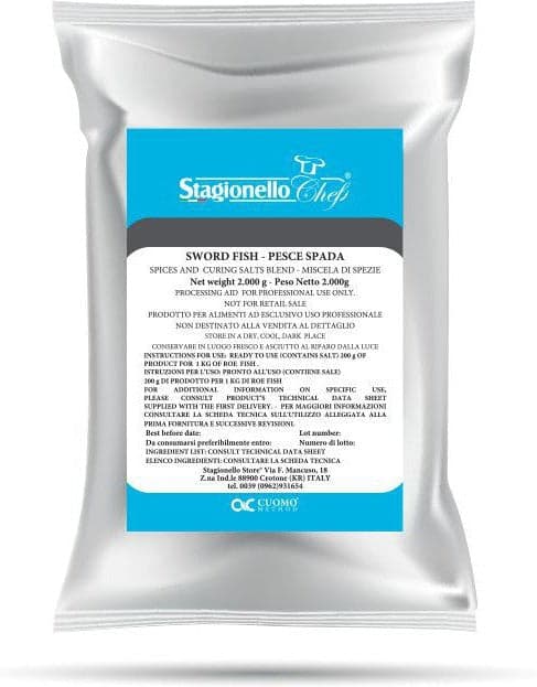 Stagionello Curing Salts and Spice Blend for Sword Fish 2kg/Bag