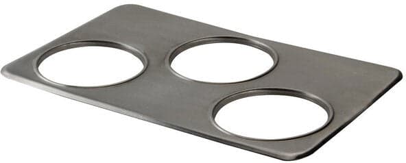 Nemco - 6.4" Three Hole Adapter Plate for 4 QT Insets - 67860 (ETA 4-6 Weeks)