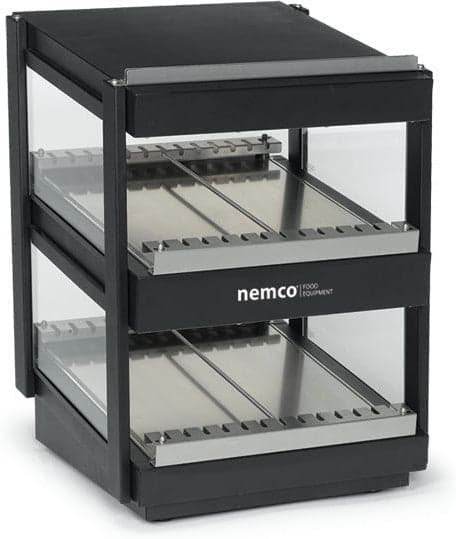 Nemco – 120V 24″ Black Slanted Double Shelf Merchandiser – 6480-24S-B (ETA 4-6 Weeks)