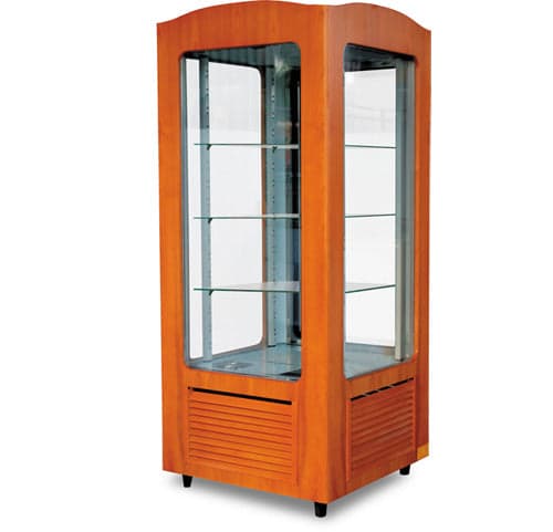 Igloo JORWP 32″ Vertical Refrigerated Pastry Case, Wood Finish