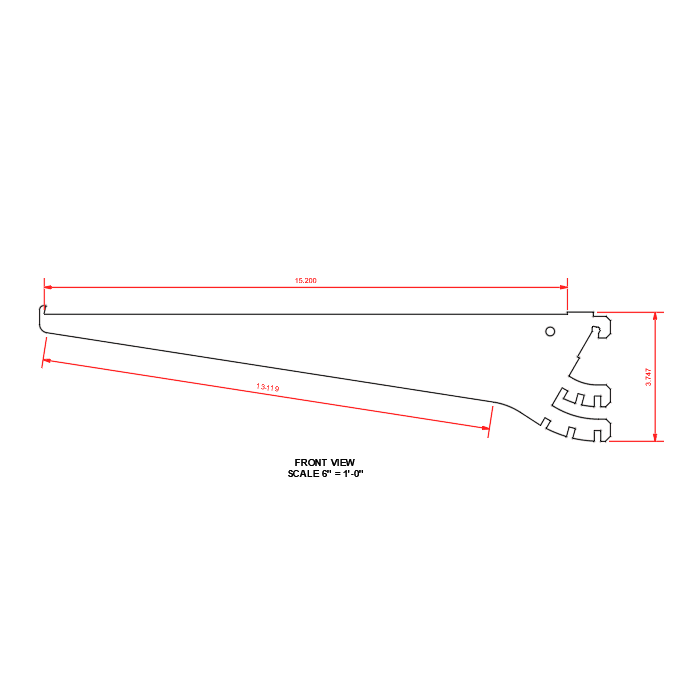 Southern CaseArts – BRACKET, SHELF – M15K